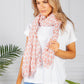 Pale Pink Printed Scarf