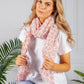 Pale Pink Printed Scarf