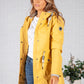 Summer Yellow Marine Rain Jacket with Soft Grey Lining