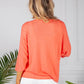 Oversized Pullover Knit in Coral