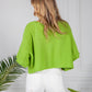 Pistachio Lightweight Cropped Knit Pullover