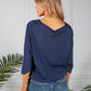 Oversized Pullover Knit in Navy