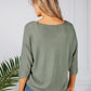 Oversized Pullover Knit in Khaki-1