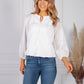 Silver White Stripe Blouse