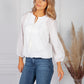 Silver White Stripe Blouse