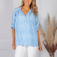 Sky Blue broderie anglaise Blouse