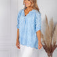 Sky Blue broderie anglaise Blouse