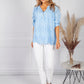 Sky Blue broderie anglaise Blouse