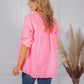 Bright Pink Broderie Anglaise Blouse