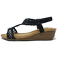 Black Wedge Sandal-2