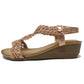 Rose Gold Wedge Sandal-1