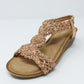 Rose Gold Wedge Sandal-1