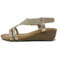 Gold Wedge Sandal-1