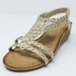 Gold Wedge Sandal-1