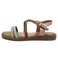 Rose Flat Cross-over Sandal