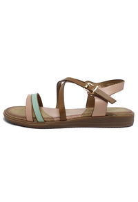 Rose Flat Cross-over Sandal