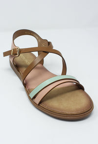 Rose Flat Cross-over Sandal