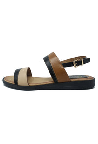 Black Flat Sling-back Sandal