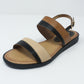 Black Flat Sling-back Sandal