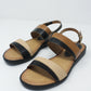 Black Flat Sling-back Sandal