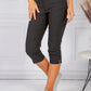 BLACK MAGIC SHAPE CAPRIS WITH DIAMANTE DETAIL