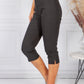 BLACK MAGIC SHAPE CAPRIS WITH DIAMANTE DETAIL