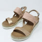 Pink Mid Wedge Strap Sandal