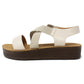 Beige Cross-strap Sandal