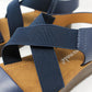 Blue Cross-strap Sandal