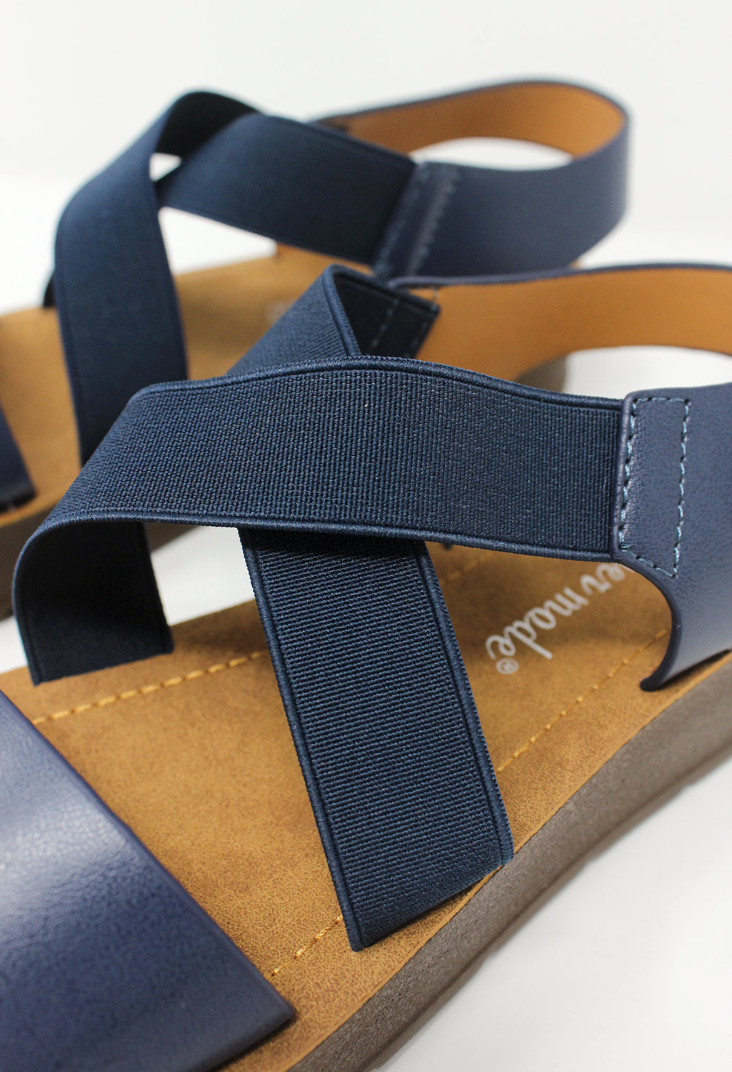 Blue Cross-strap Sandal