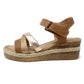 Tan Velcro Fastened Sandal