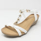 White Mid Wedge T Strap Sandal-1