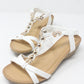 White Mid Wedge T Strap Sandal-1