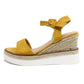 Yellow Double Sole Wedge Sandal