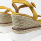 Yellow Double Sole Wedge Sandal