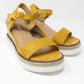 Yellow Double Sole Wedge Sandal