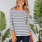 STRIPE COTTON TOP WITH MINI STAR DETAIL