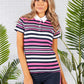 MULTI STRIPE COTTON POLO SHIRT