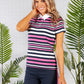 MULTI STRIPE COTTON POLO SHIRT