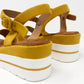 Mustard Wedge Sandal