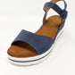 Blue Wedge Sandal