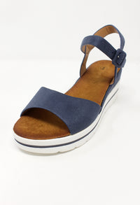 Blue Wedge Sandal