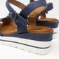 Blue Wedge Sandal