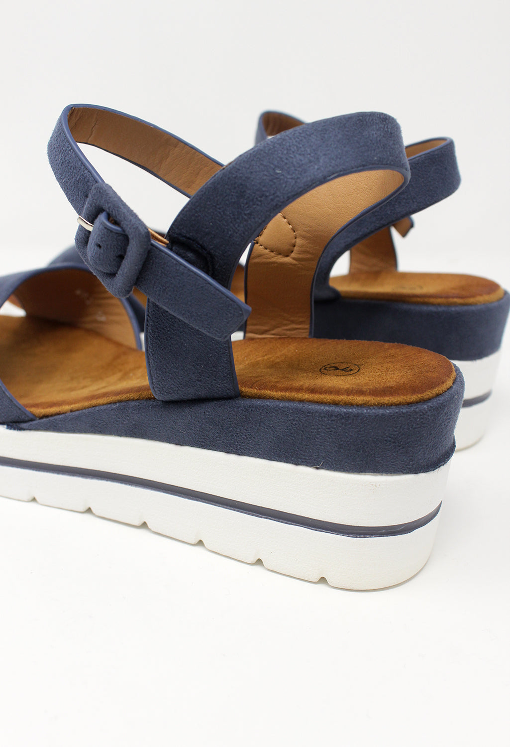 Blue Wedge Sandal