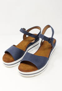 Blue Wedge Sandal