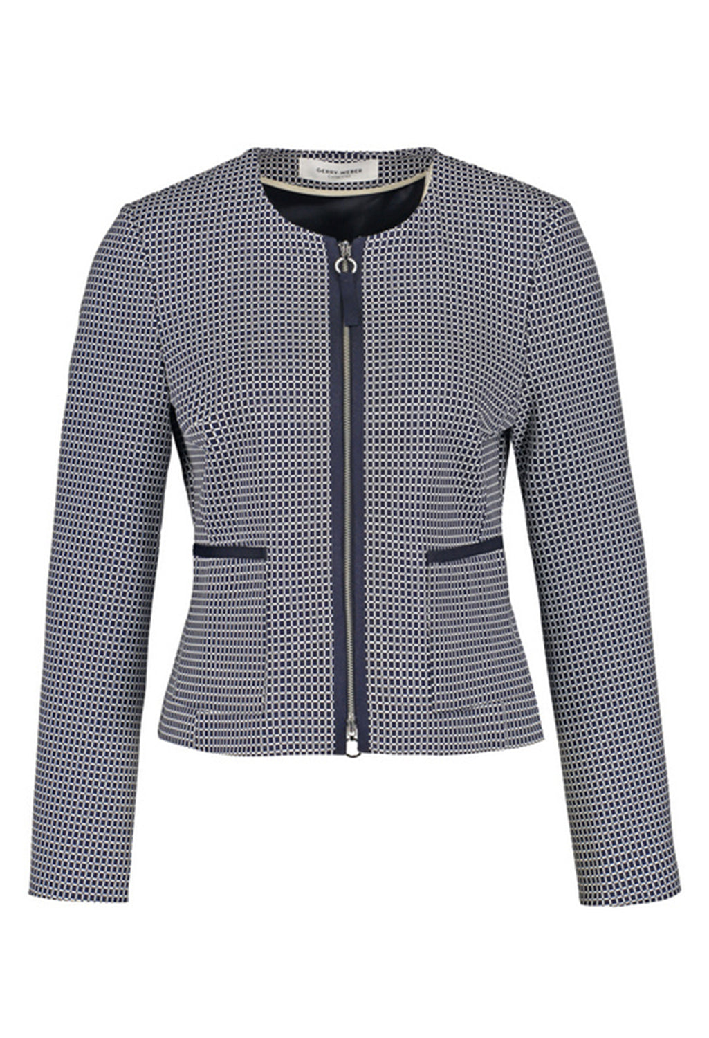 Blazer with a checked pattern