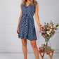 Navy Polka Dot Ruffle Dress