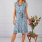 Blue Blossom Ruffle Dress