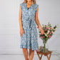 Blue Blossom Ruffle Dress