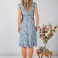 Blue Blossom Ruffle Dress